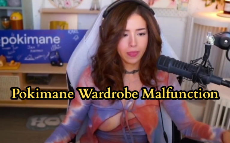 pokimane wardrobe malfunction