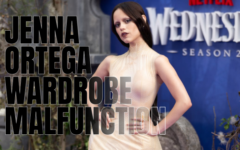jenna ortega wardrobe malfunction